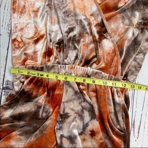 Young Fabulous & Broke Velvet Tie-Dye Jumpsuit NWT